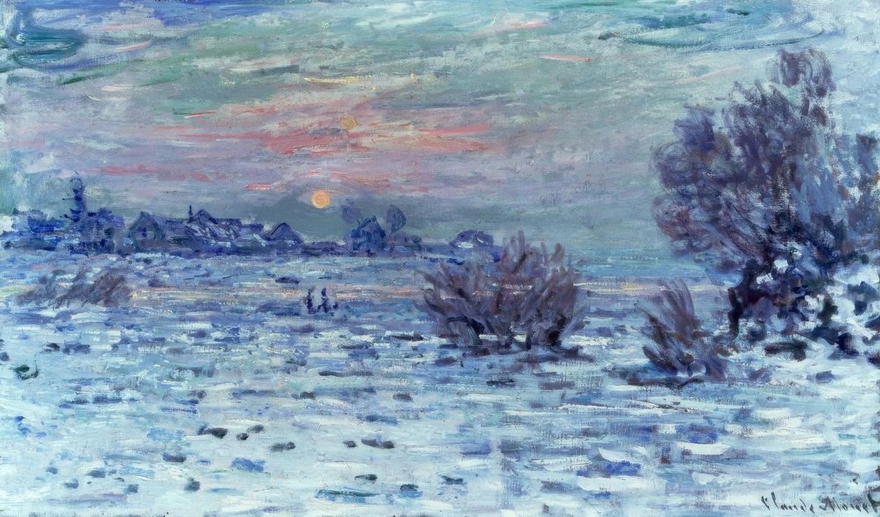 Tél a Szajnán, Lavacourt alkotó: Claude Monet