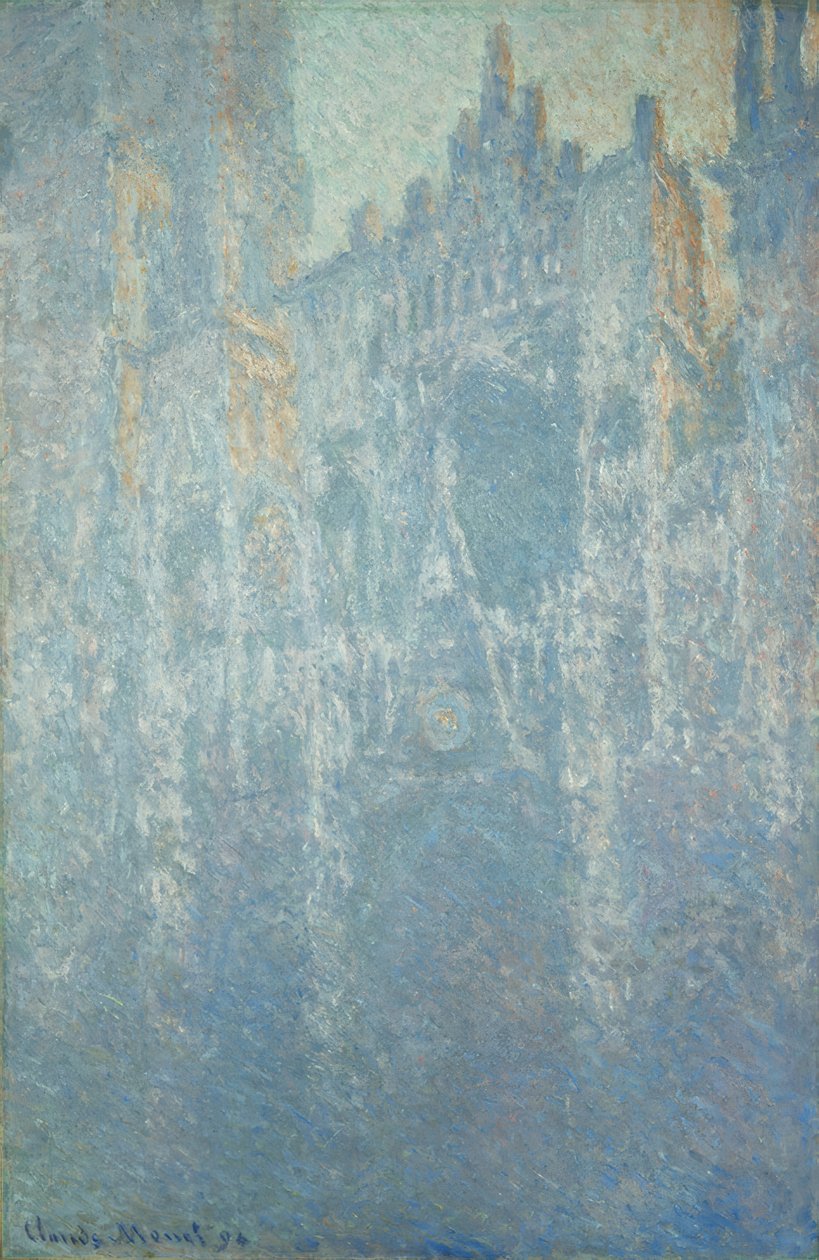 Rouen-i katedrális, a portál, a reggeli köd alkotó: Claude Monet