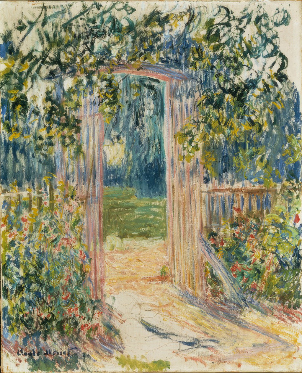 A kertkapu, Vétheuil alkotó: Claude Monet