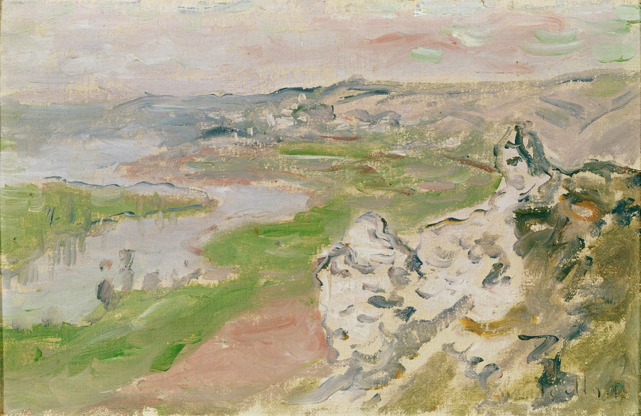 Le Cirque des Céteaux, a Szajna a Chantemerle magaslatáról nézve, 1881 alkotó: Claude Monet