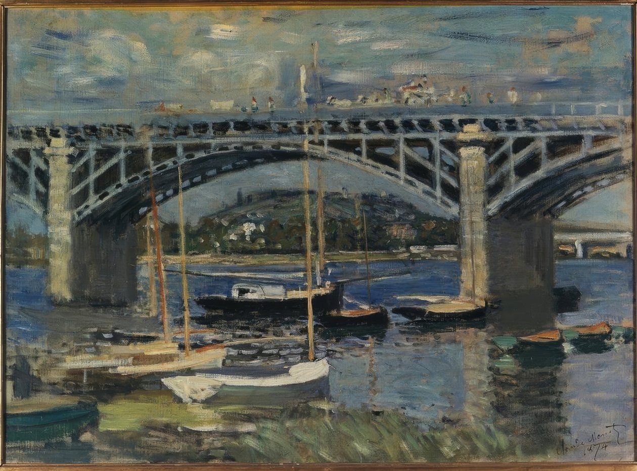 Az Argenteuil híd alkotó: Claude Monet