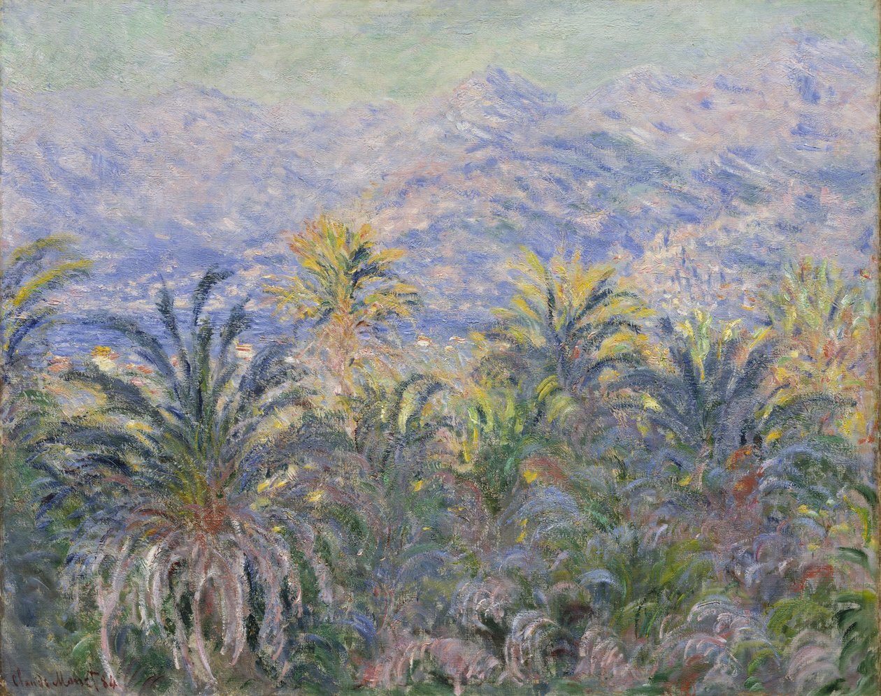 Pálmafák Bordigherában alkotó: Claude Monet