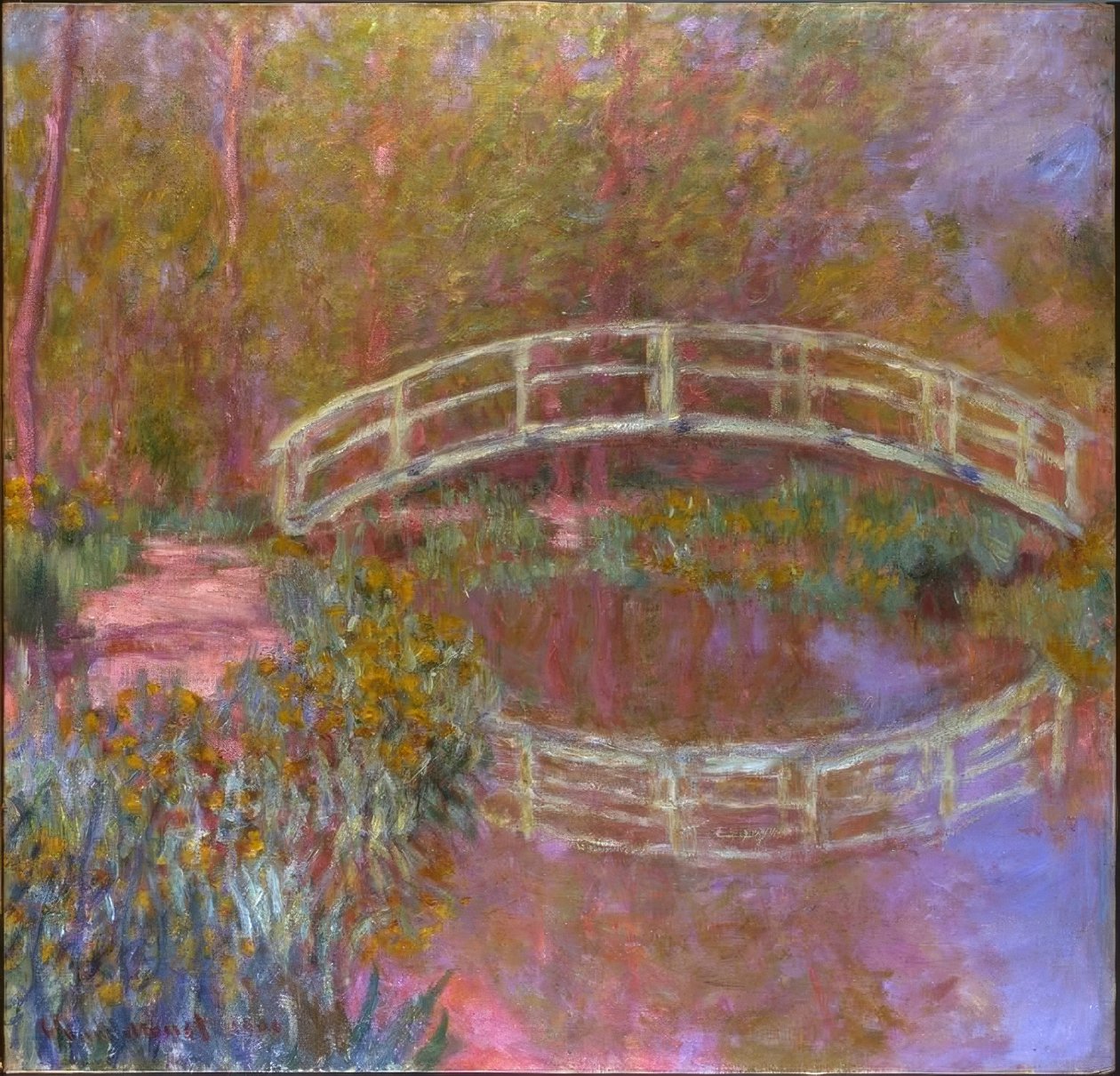 Híd Monet kertjében alkotó: Claude Monet