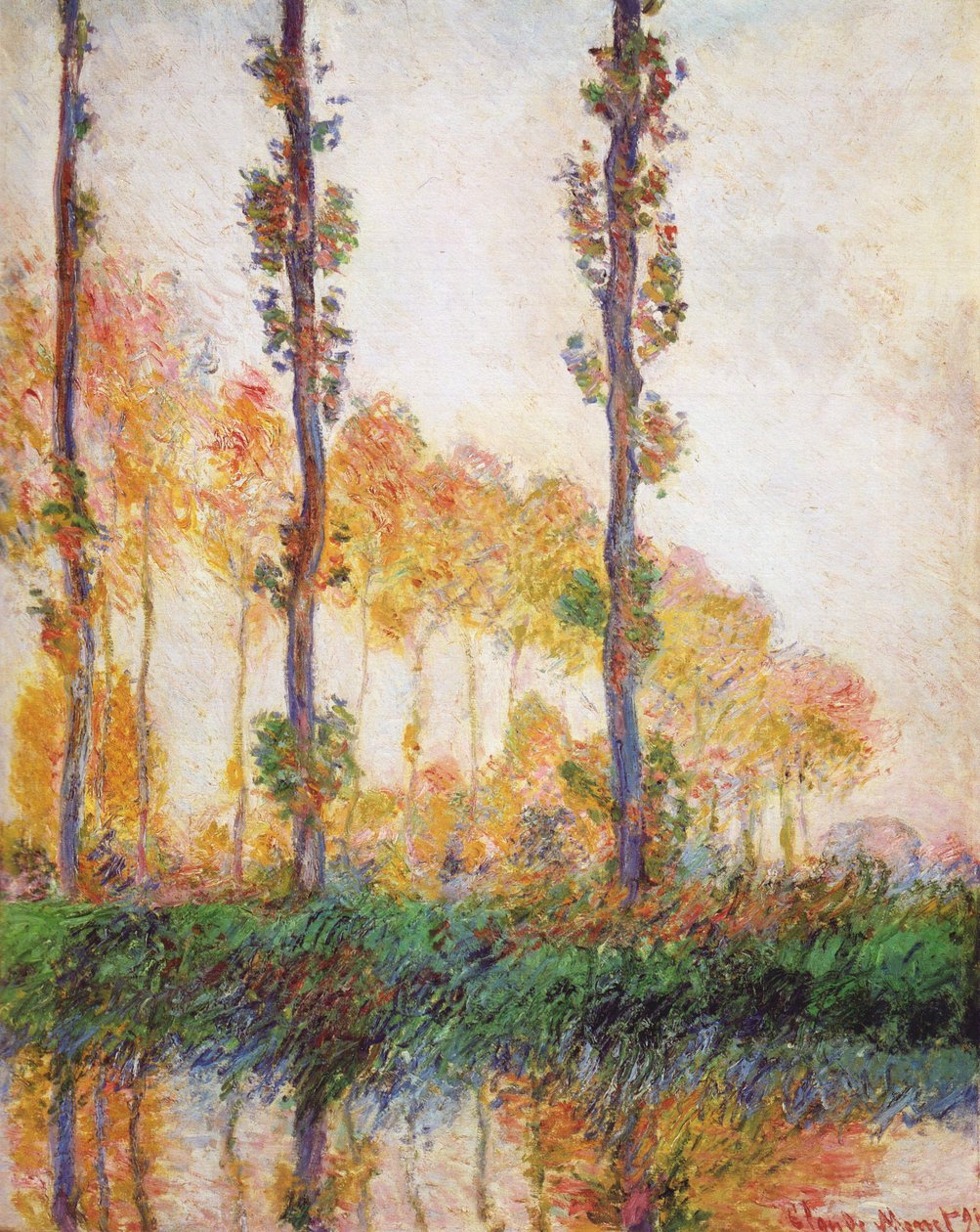 Nyárfák (ősz) II.JPG alkotó: Claude Monet
