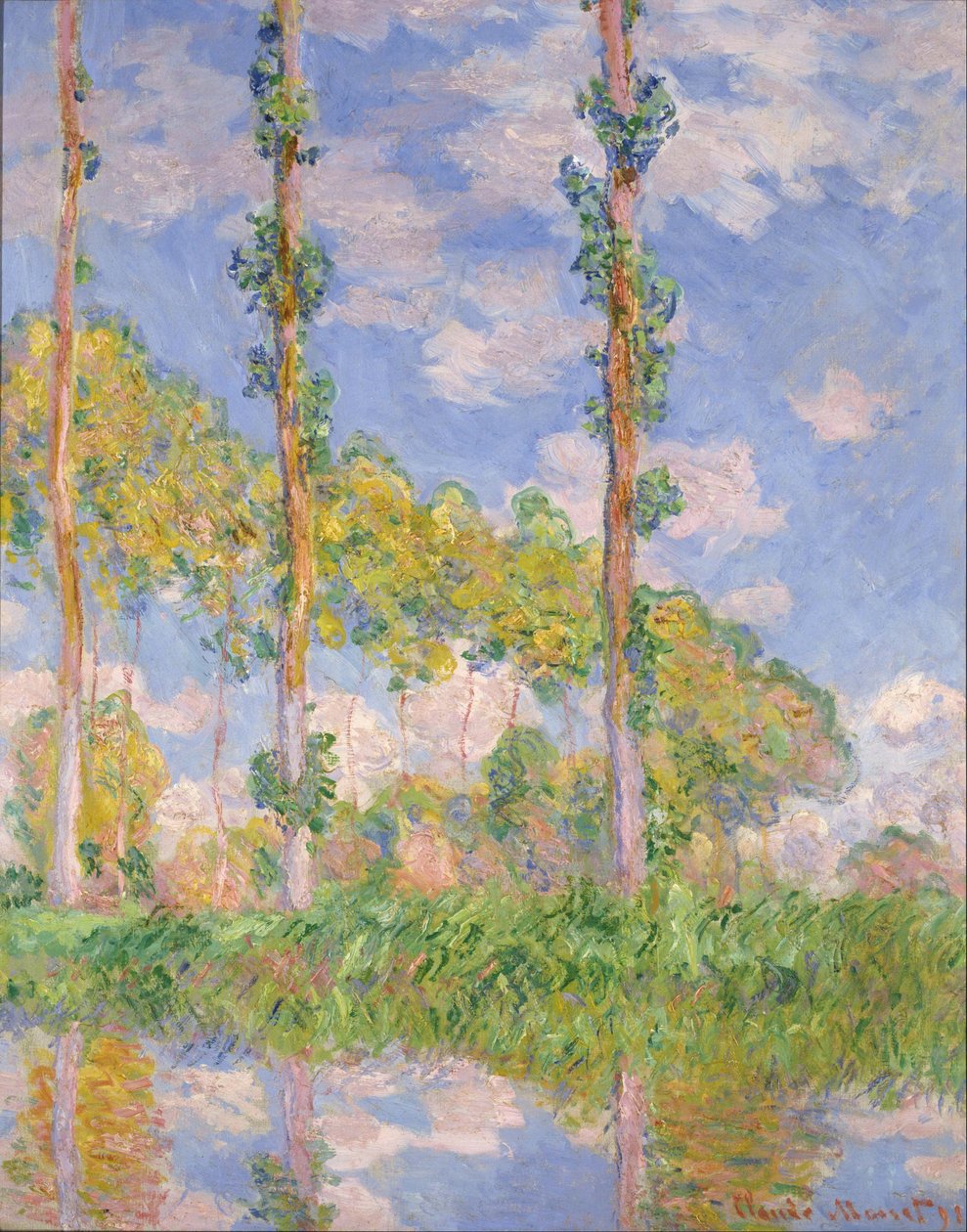 Nyárfák a Napban alkotó: Claude Monet