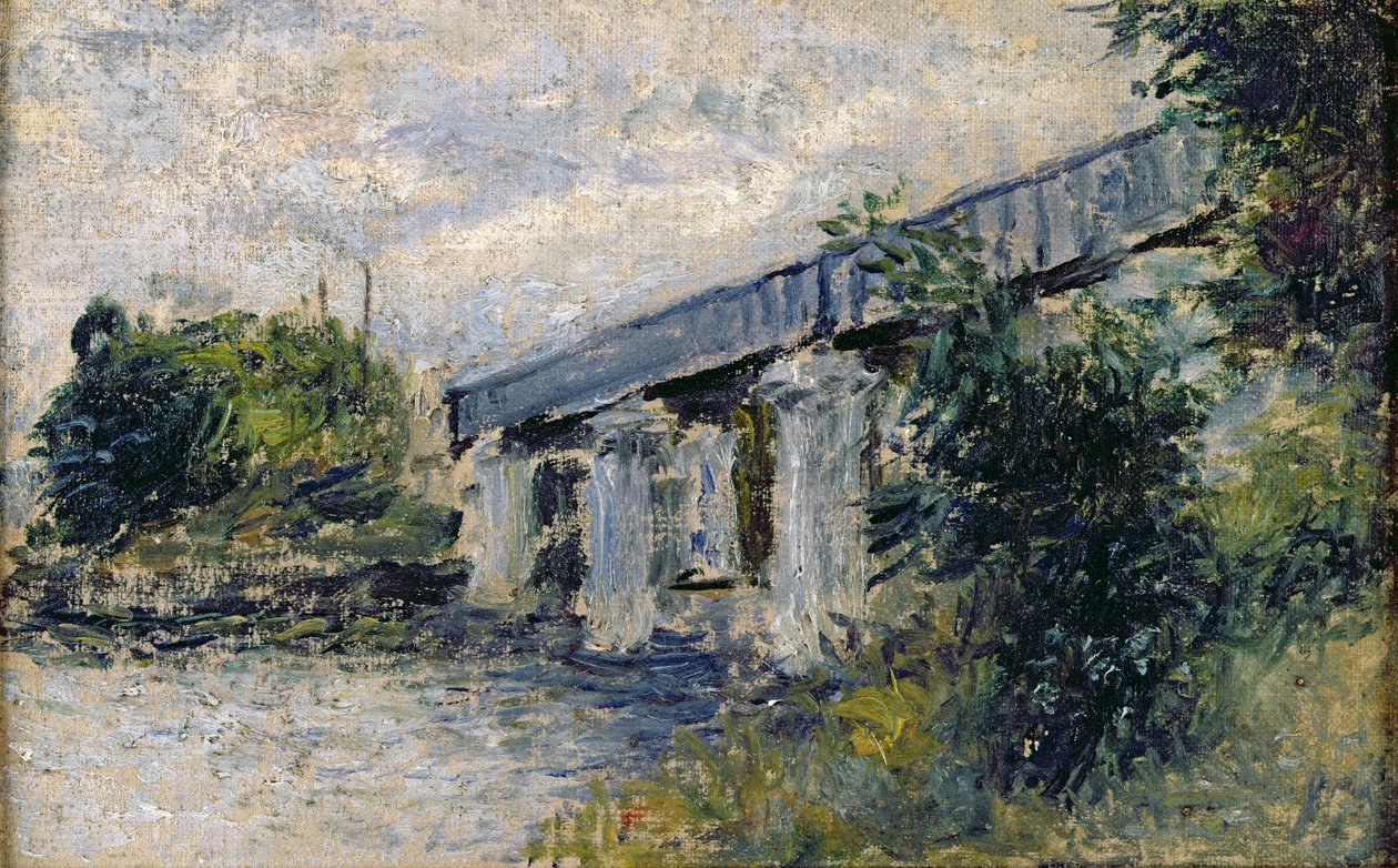 Vasúti híd Argenteuilben, 1874 alkotó: Claude Monet