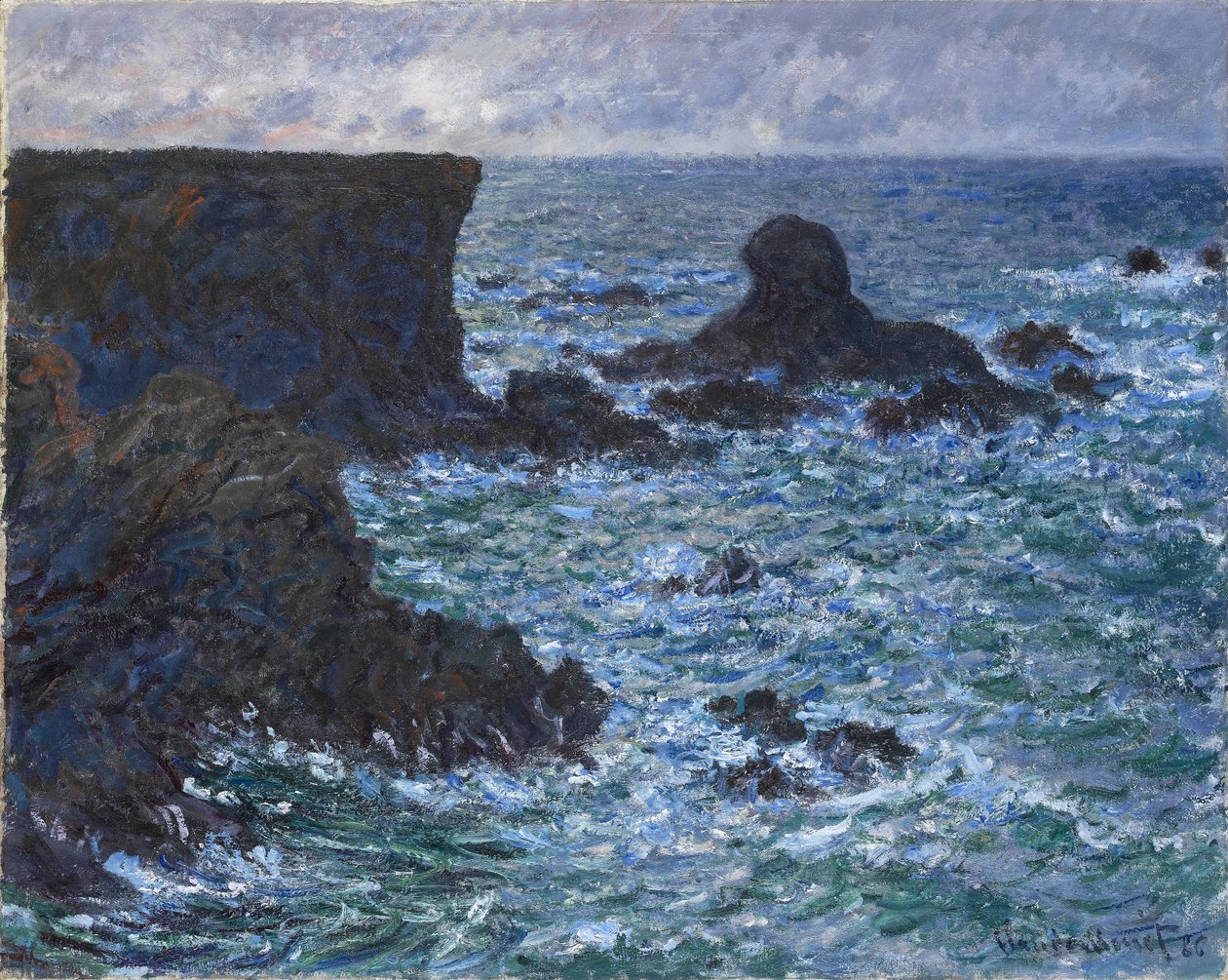 Sziklák Port Cotonban, az Oroszlán-szikla, 1886 alkotó: Claude Monet
