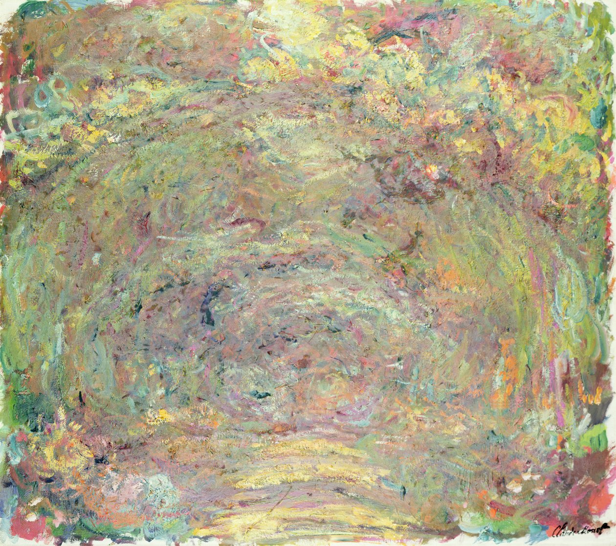 Árnyékolt ösvény, 1920 körül alkotó: Claude Monet