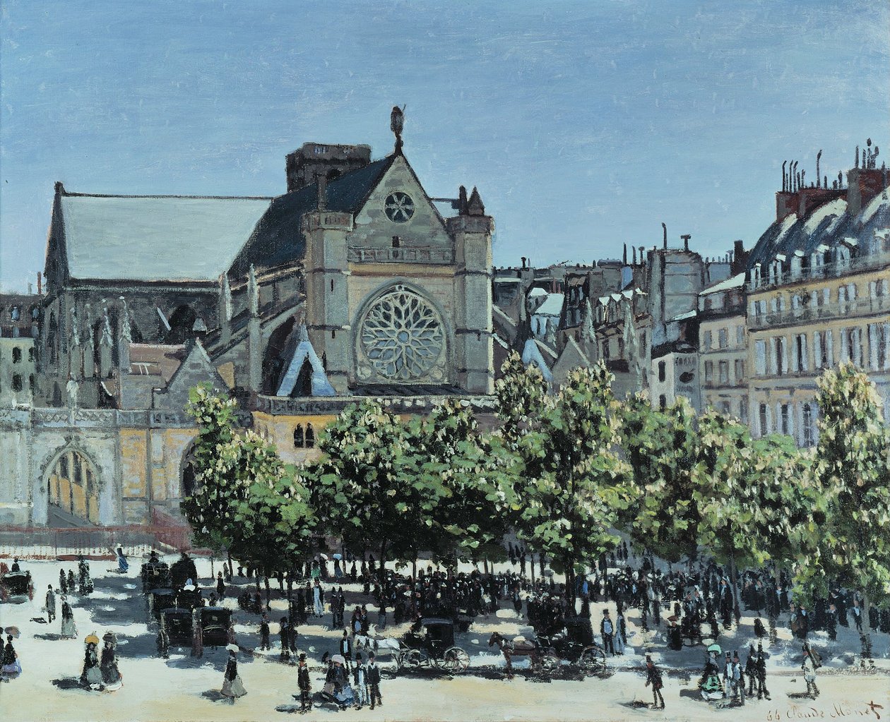 St. Germain lAuxerrois Párizsban alkotó: Claude Monet