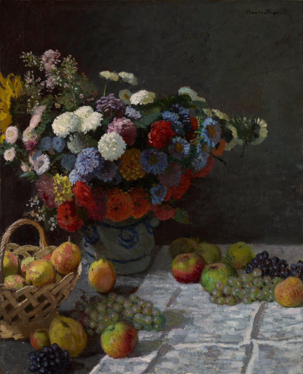 Csendélet virágokkal és gyümölccsel, 1869 alkotó: Claude Monet
