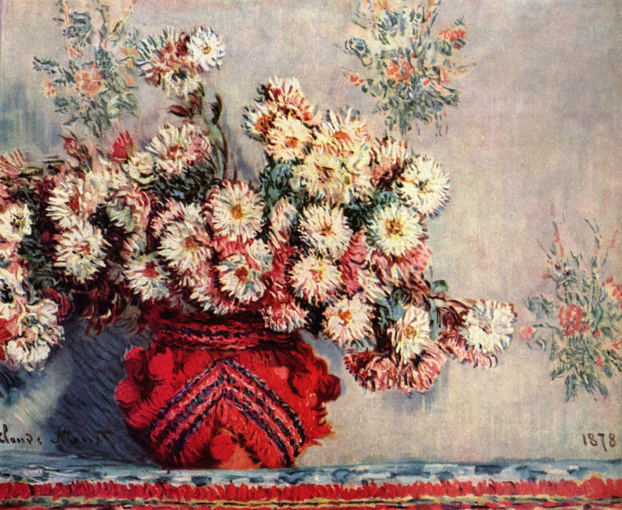 Csendélet krizantémokkal alkotó: Claude Monet