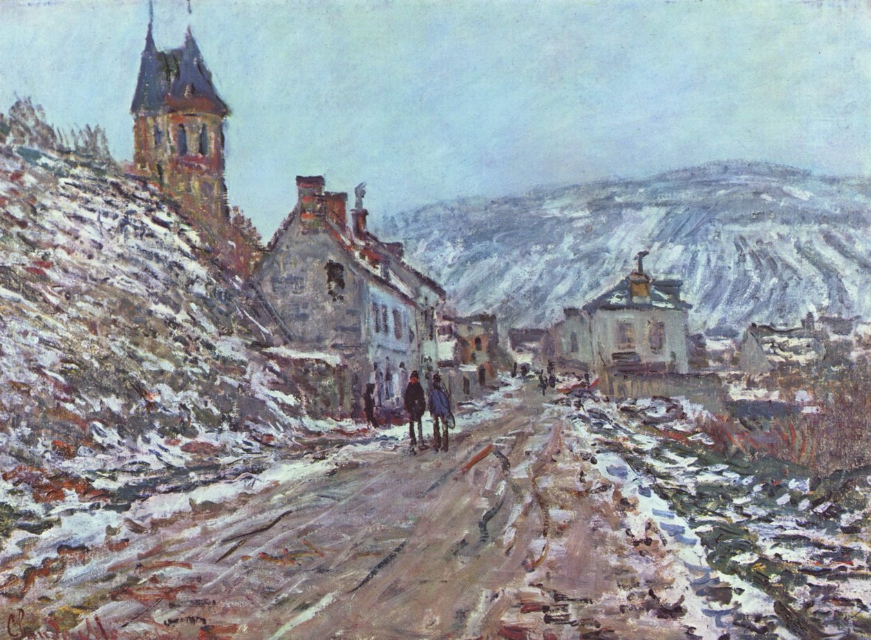 Télen út Vétheuil felé alkotó: Claude Monet