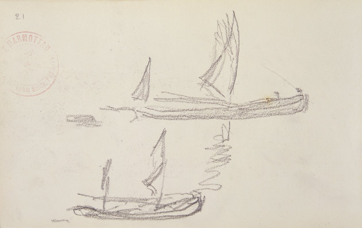 Tanulmány a londoni sorozathoz, Boats on the Thames alkotó: Claude Monet