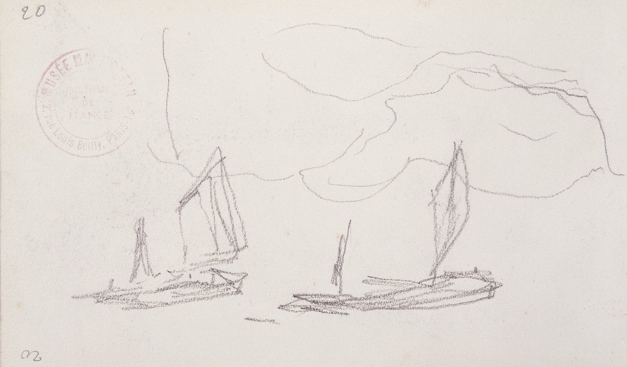 Tanulmány a londoni sorozathoz, Boats on the Thames alkotó: Claude Monet