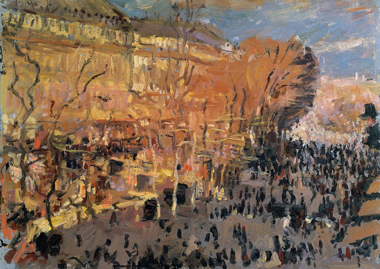 Tanulmány a „The Boulevard des Capucines”-hoz, 1874 alkotó: Claude Monet