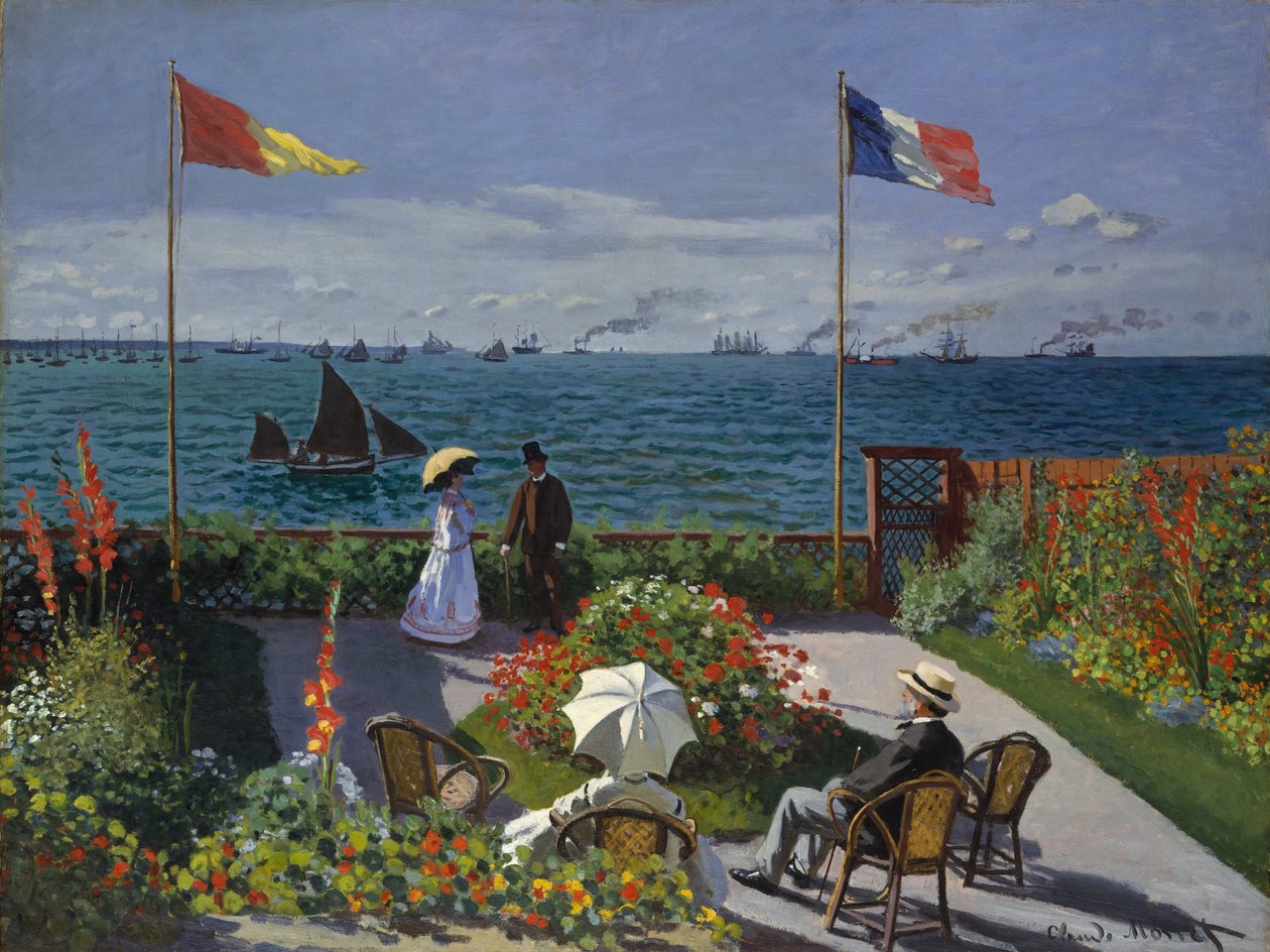 Terasz Sainte-Adresse alkotó: Claude Monet