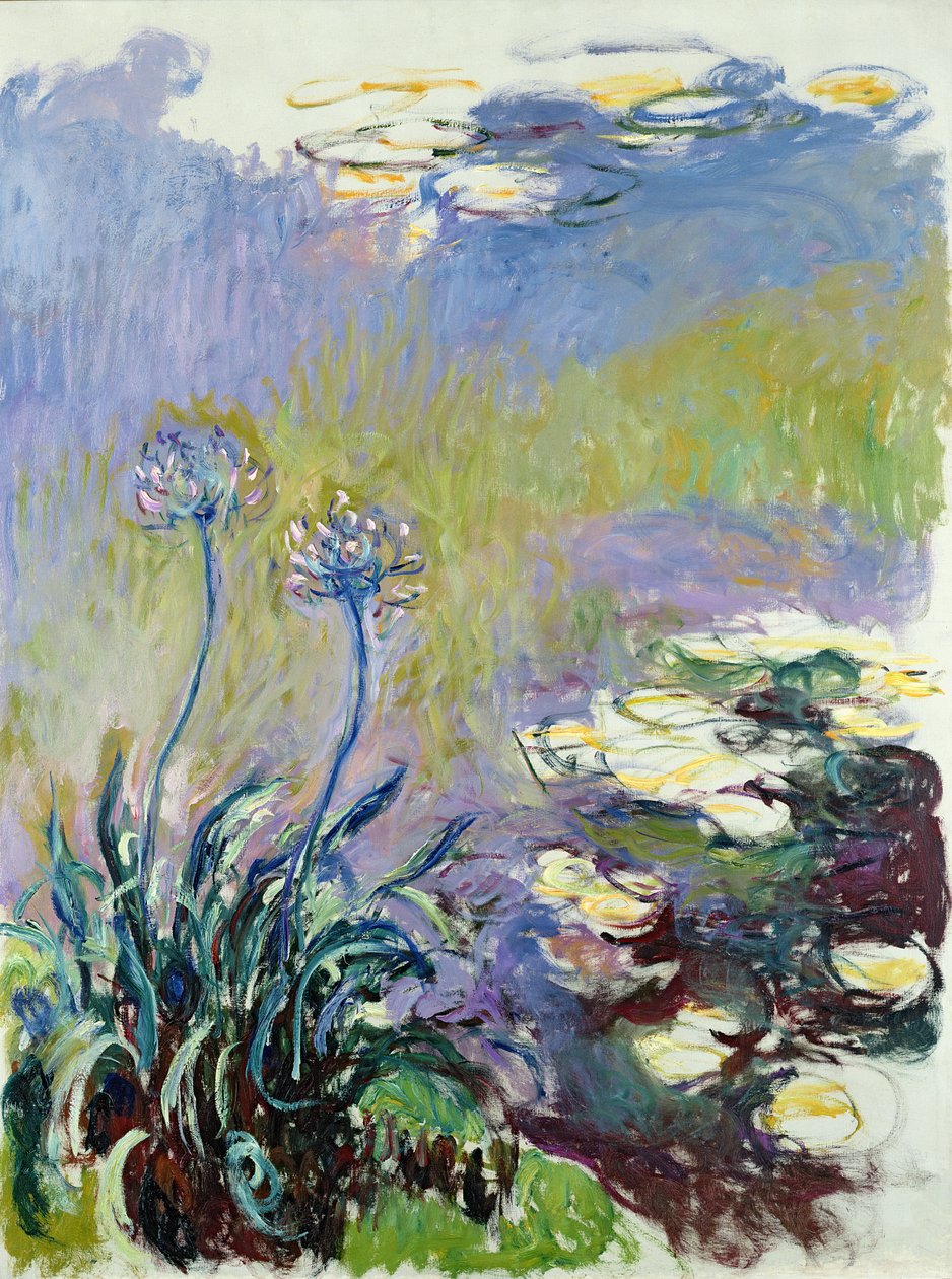 Az Agapanthus, 1914-17 alkotó: Claude Monet