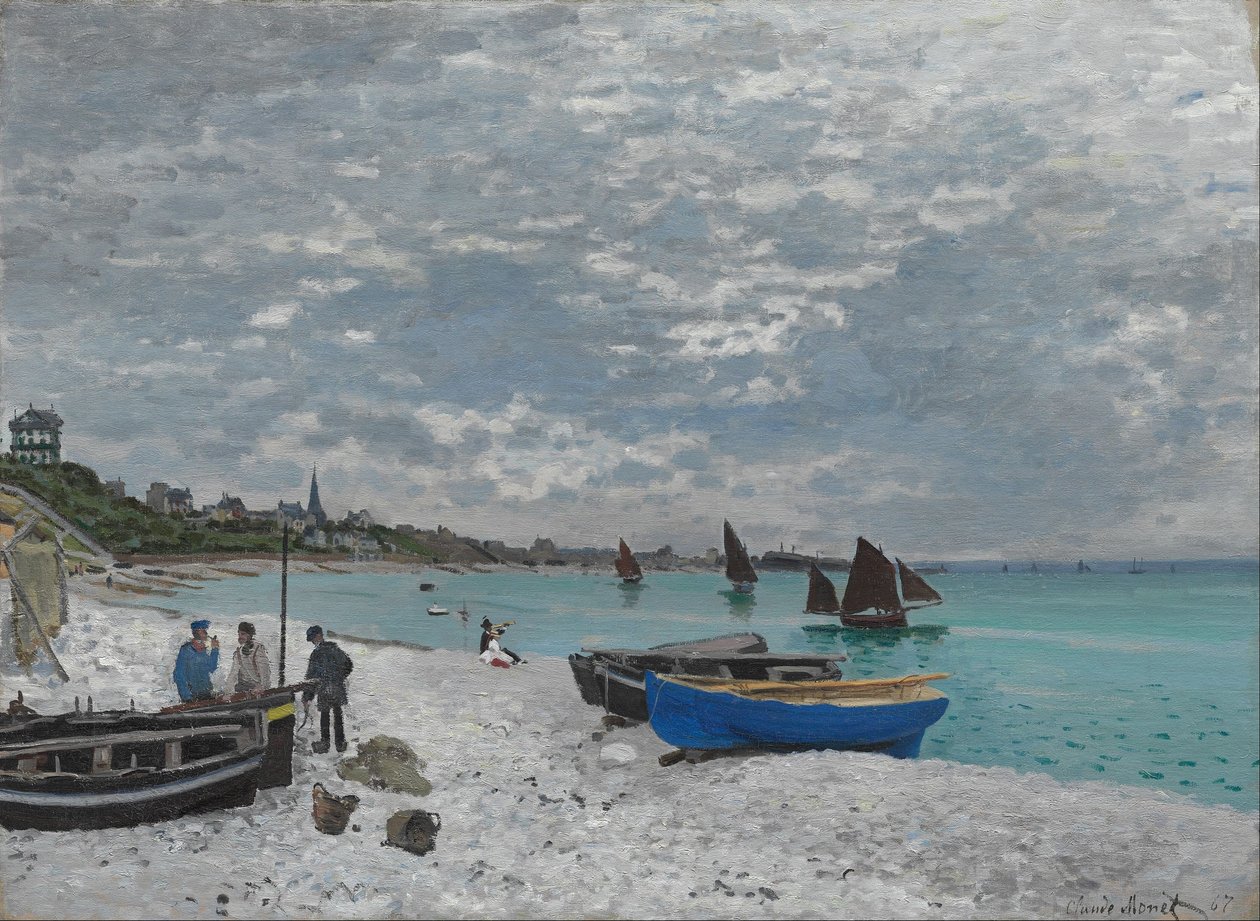 Sainte-Adresse strandja alkotó: Claude Monet