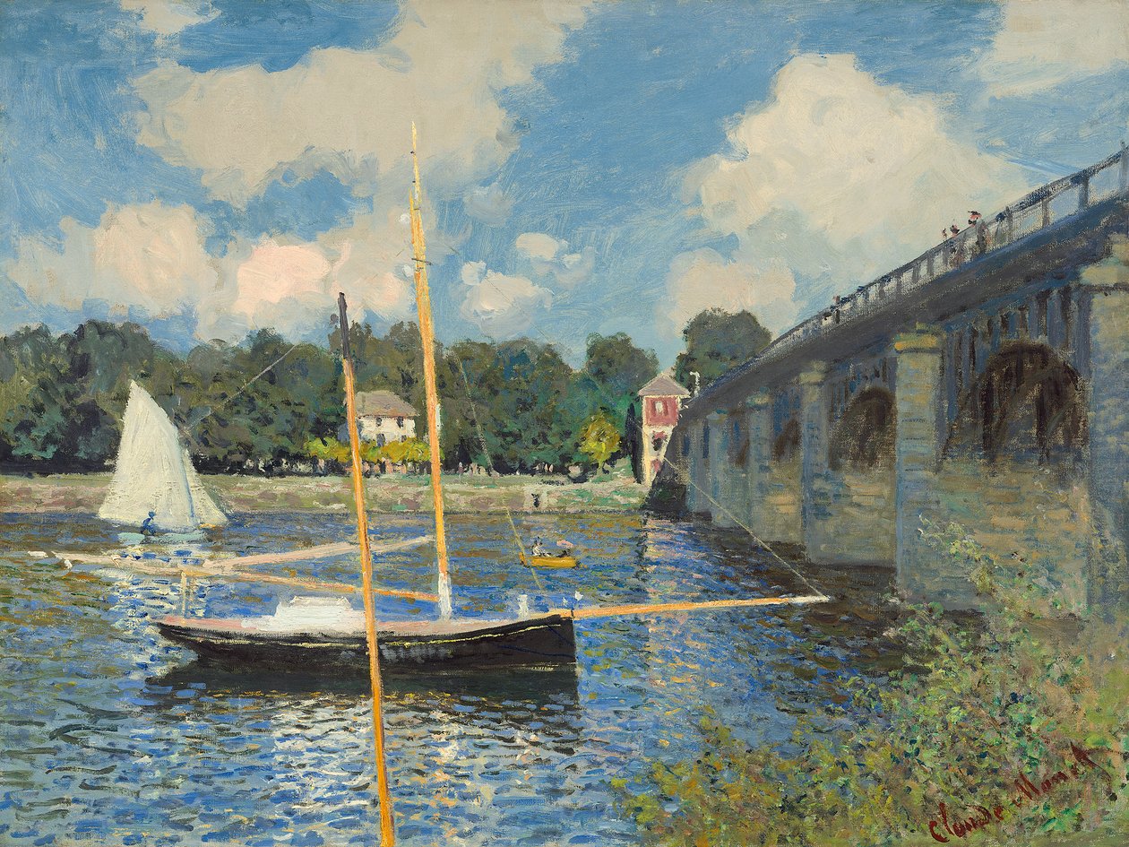 Argenteuil-i híd, 1874 alkotó: Claude Monet