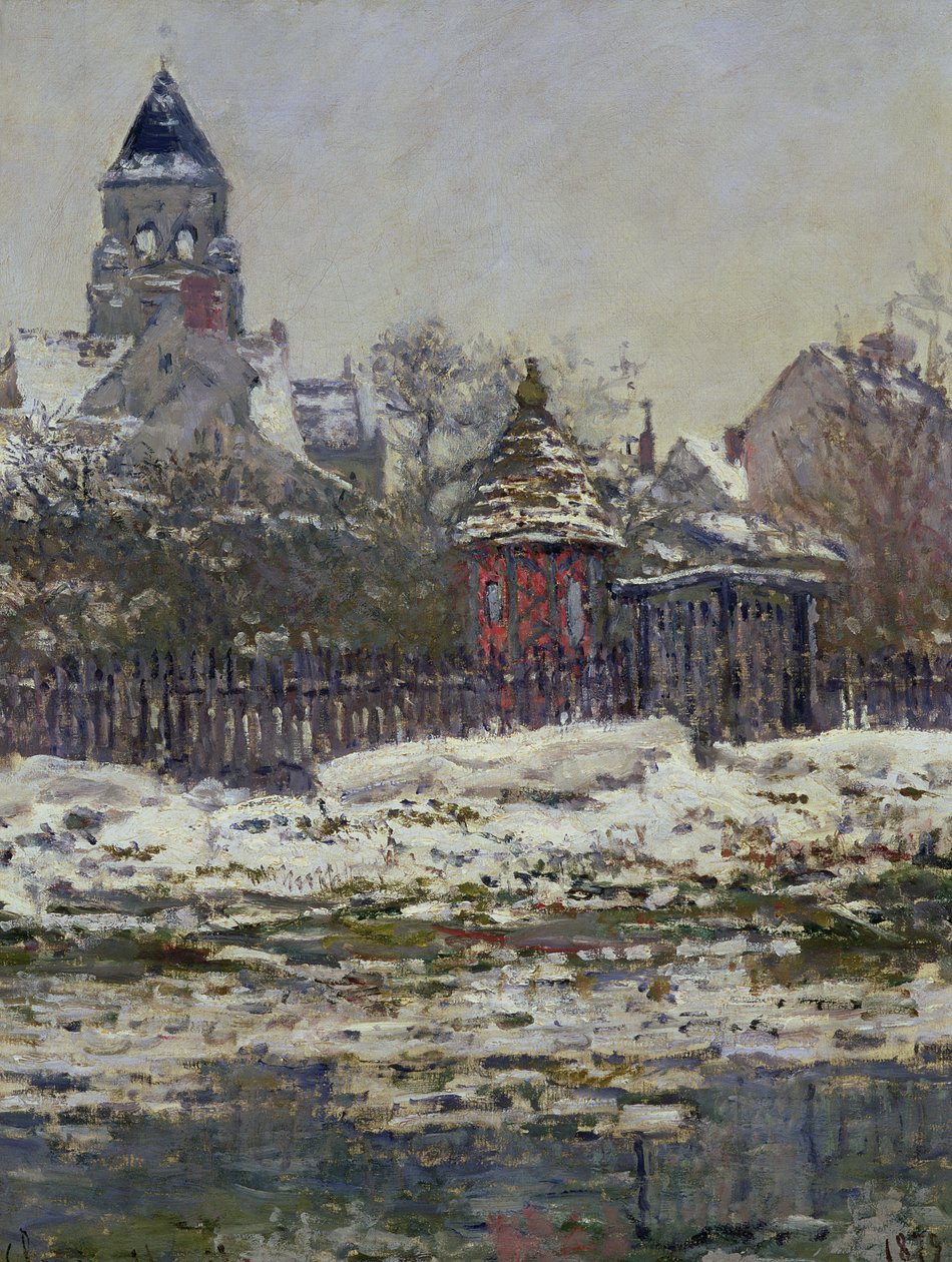 A vetheuil-i templom, 1879 alkotó: Claude Monet