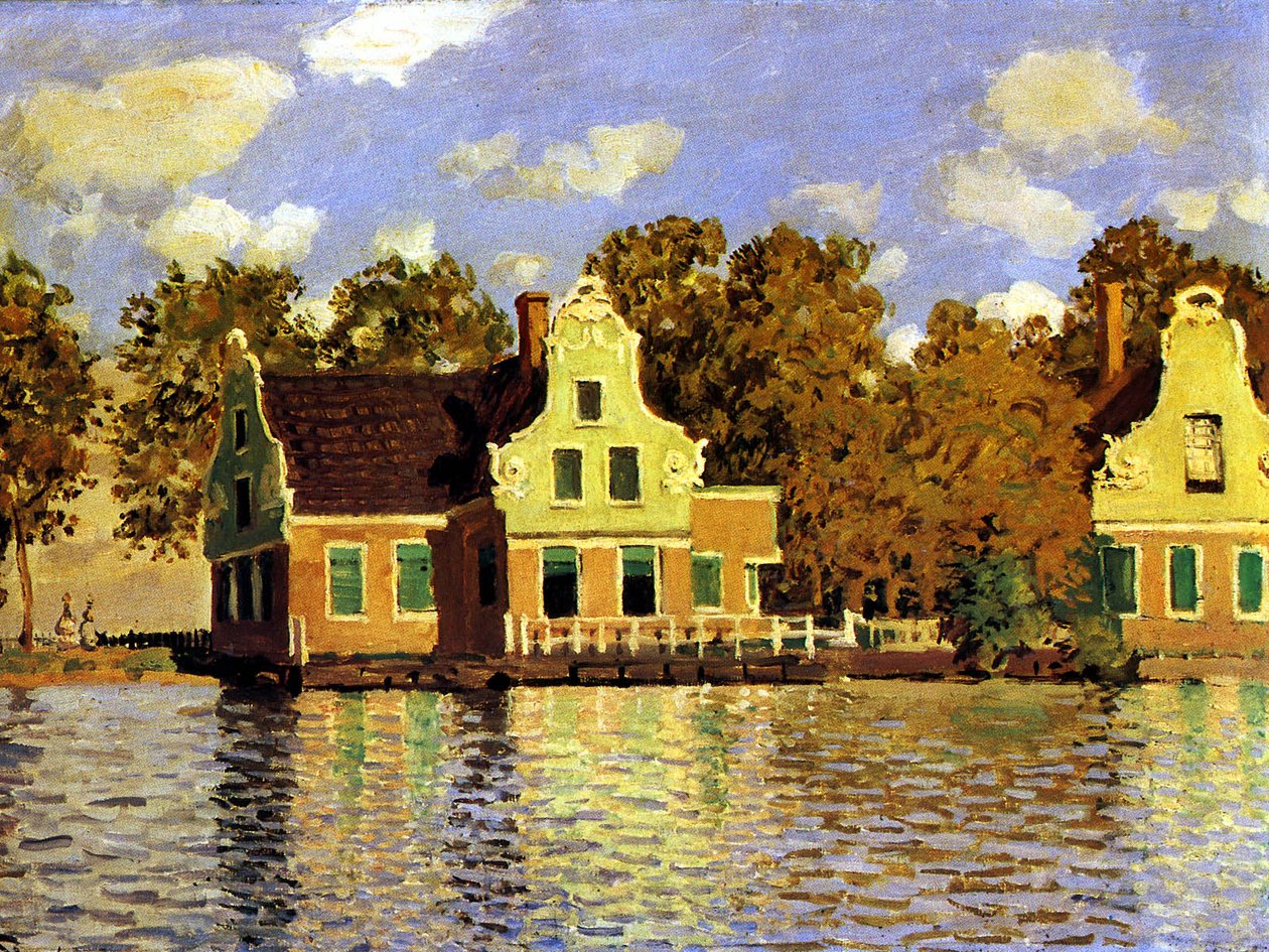 Ház a Zaan -folyón Zaandamban alkotó: Claude Monet