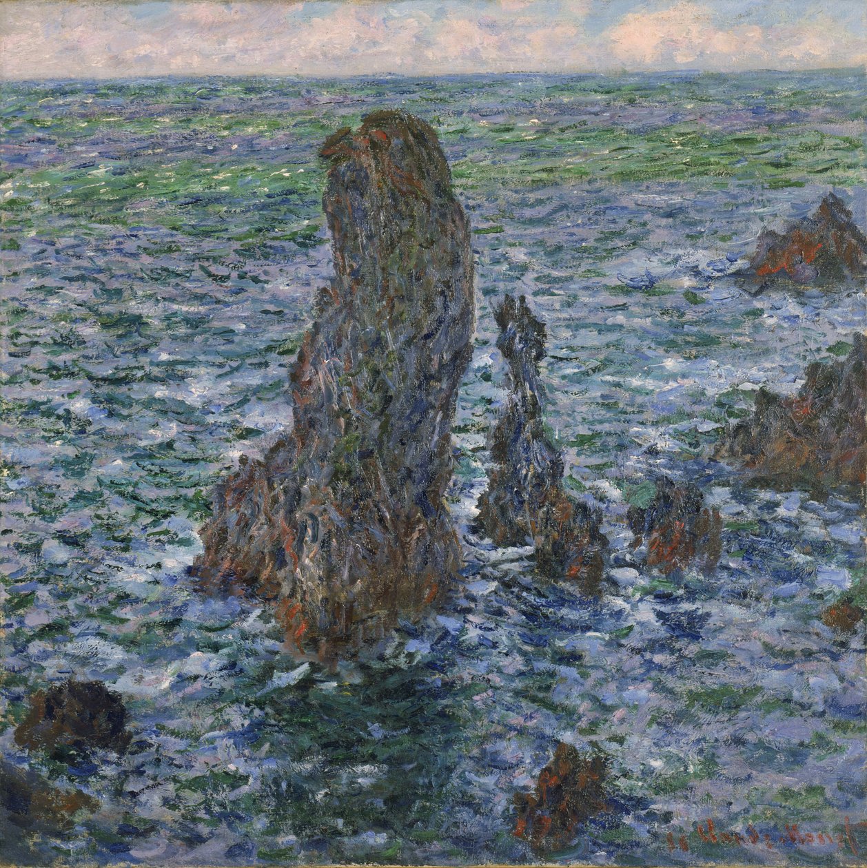 Port Coton "piramisok" alkotó: Claude Monet