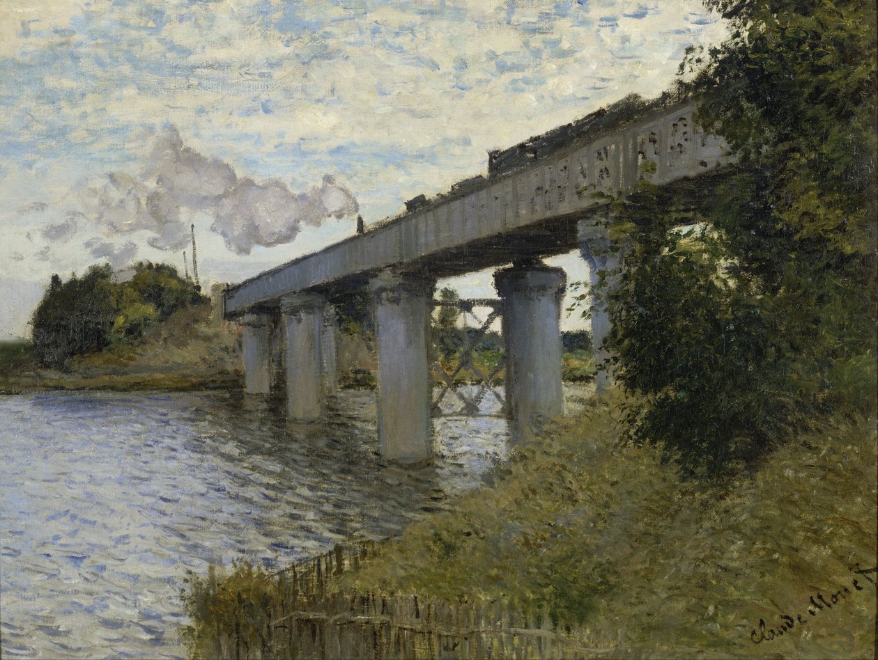 A vasúti híd Argenteuilben alkotó: Claude Monet