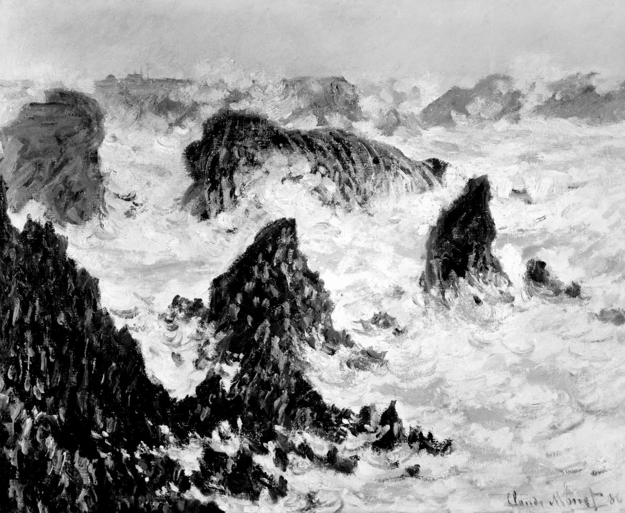 Belle-Ile sziklái, 1886 alkotó: Claude Monet