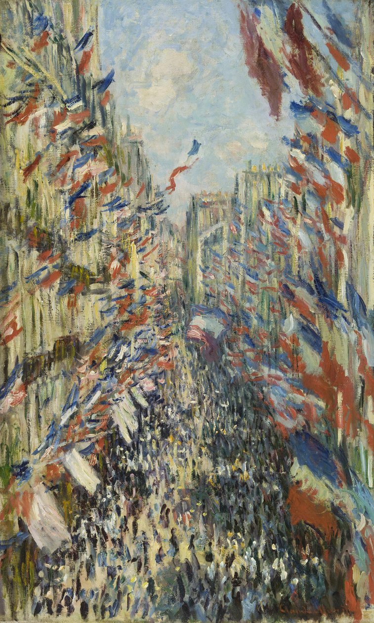 A Rue Montorgueil Párizsban alkotó: Claude Monet