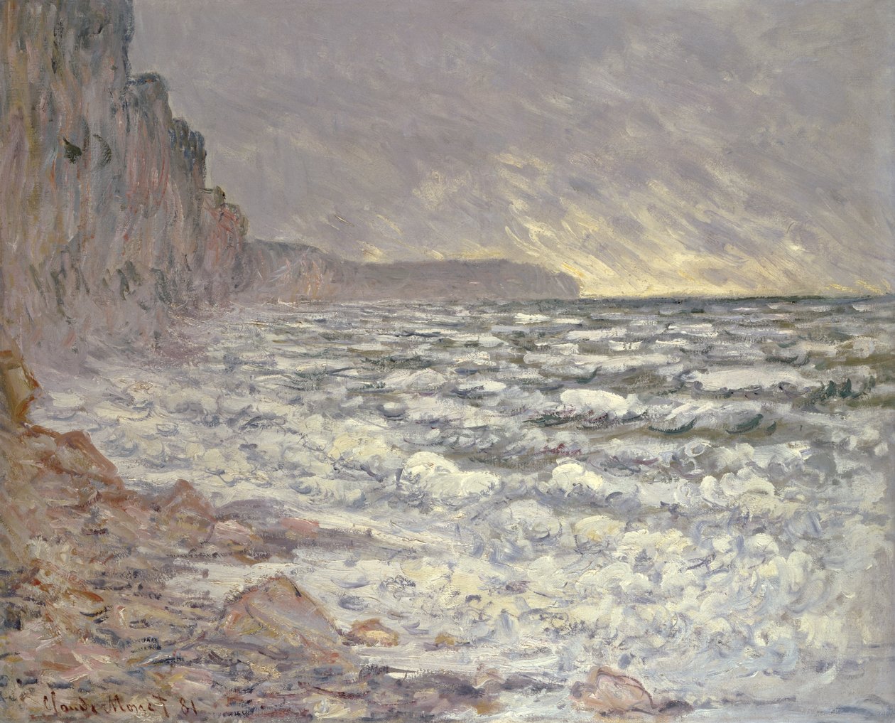 A tenger Fecampban, 1881 alkotó: Claude Monet