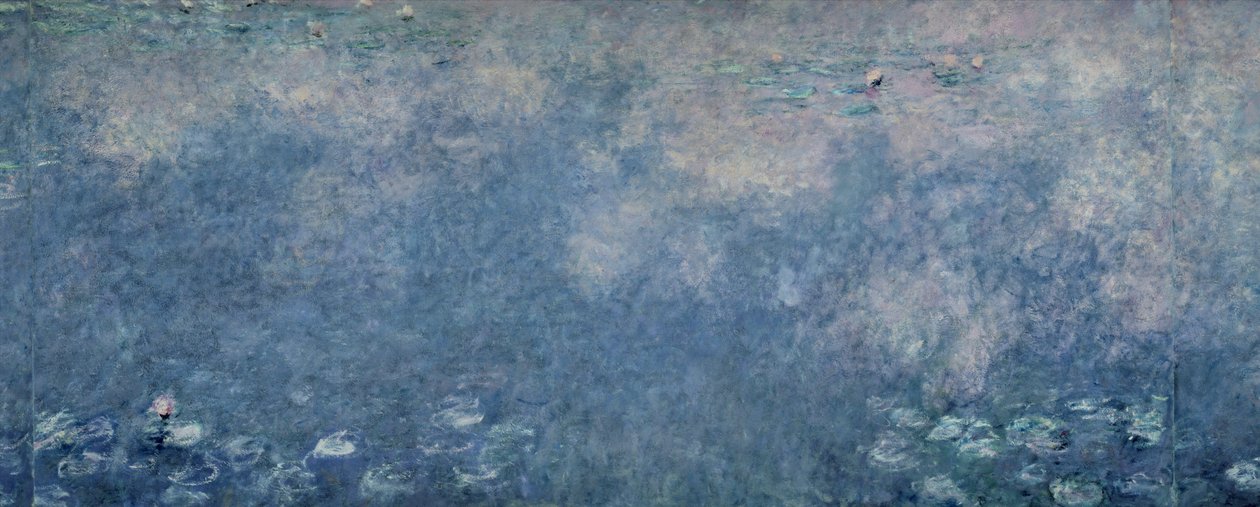 Tavirózsa: Két síró fűz, jobb középső rész, 1914-18 (lásd még: 75700-01, 75703) alkotó: Claude Monet