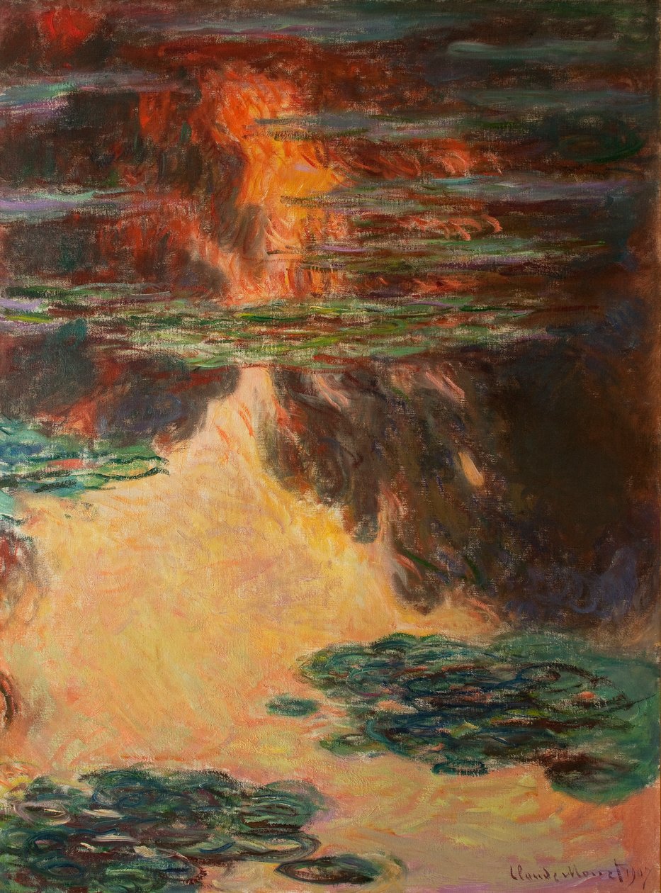 Tavirózsa, részlet, 1907 (lásd még: 196299) alkotó: Claude Monet