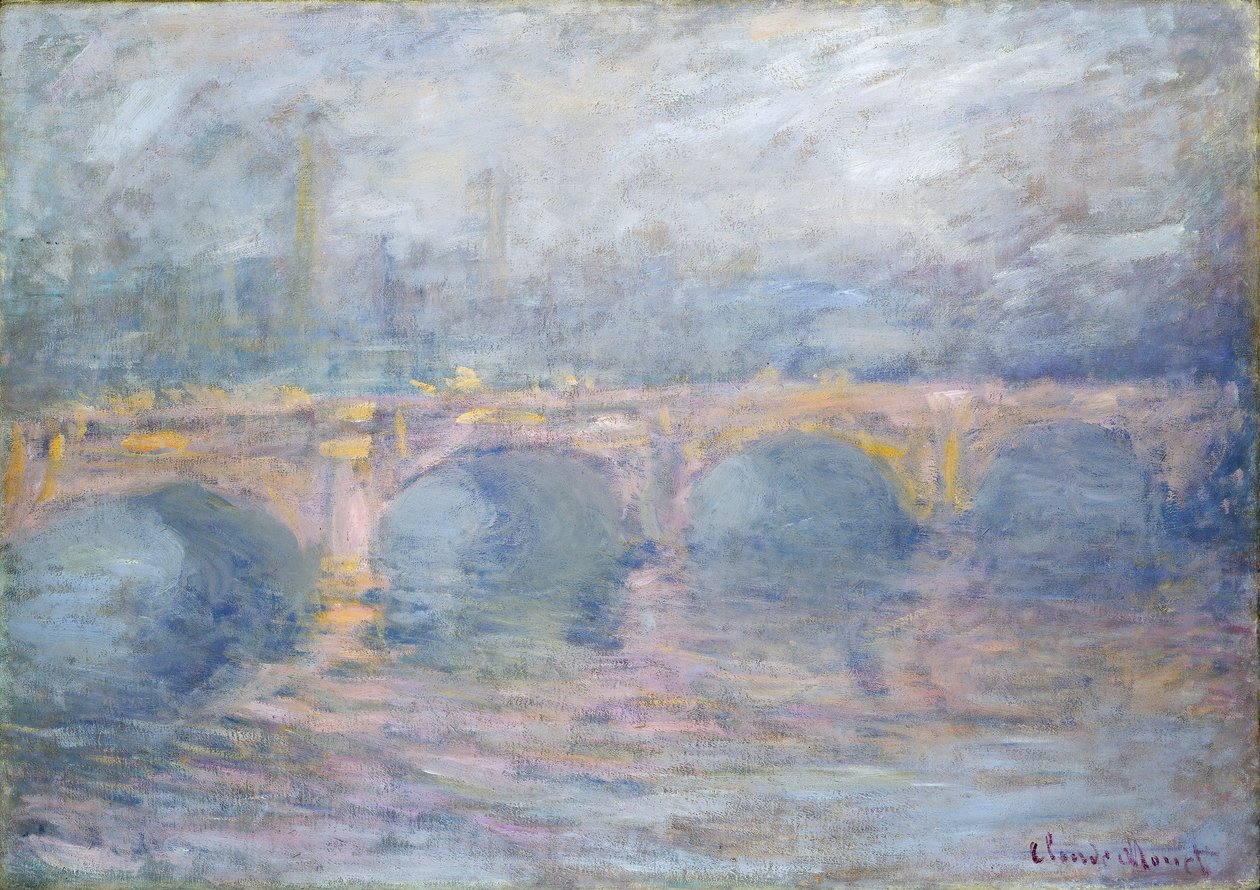 Waterloo Bridge, London, Sunset, 1904 alkotó: Claude Monet
