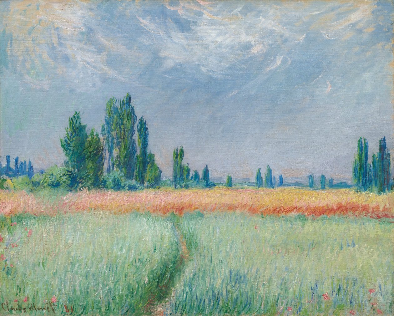 Búzamező alkotó: Claude Monet