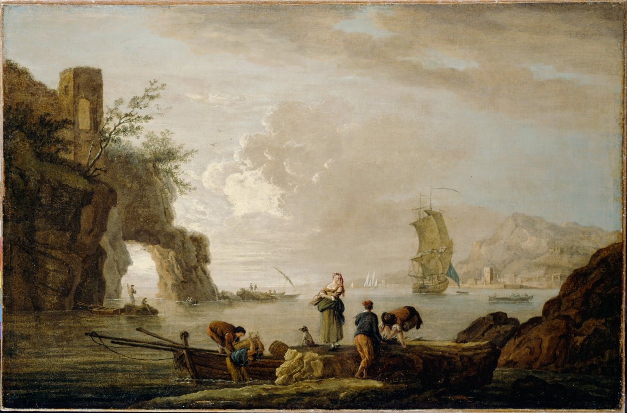 Parti kilátás alkotó: Claude Joseph Vernet