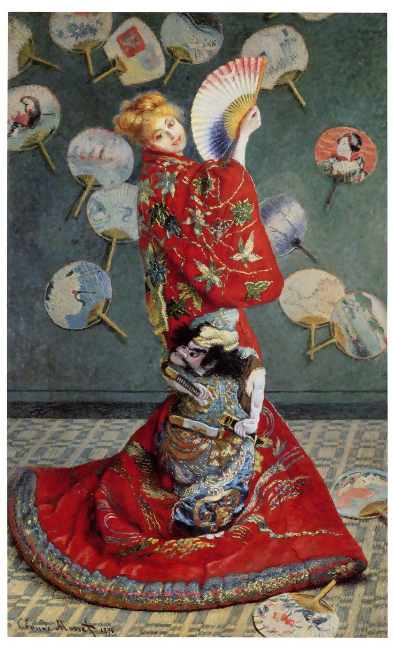 La Japonaise. (Camille japán jelmezben) alkotó: Claude Monet