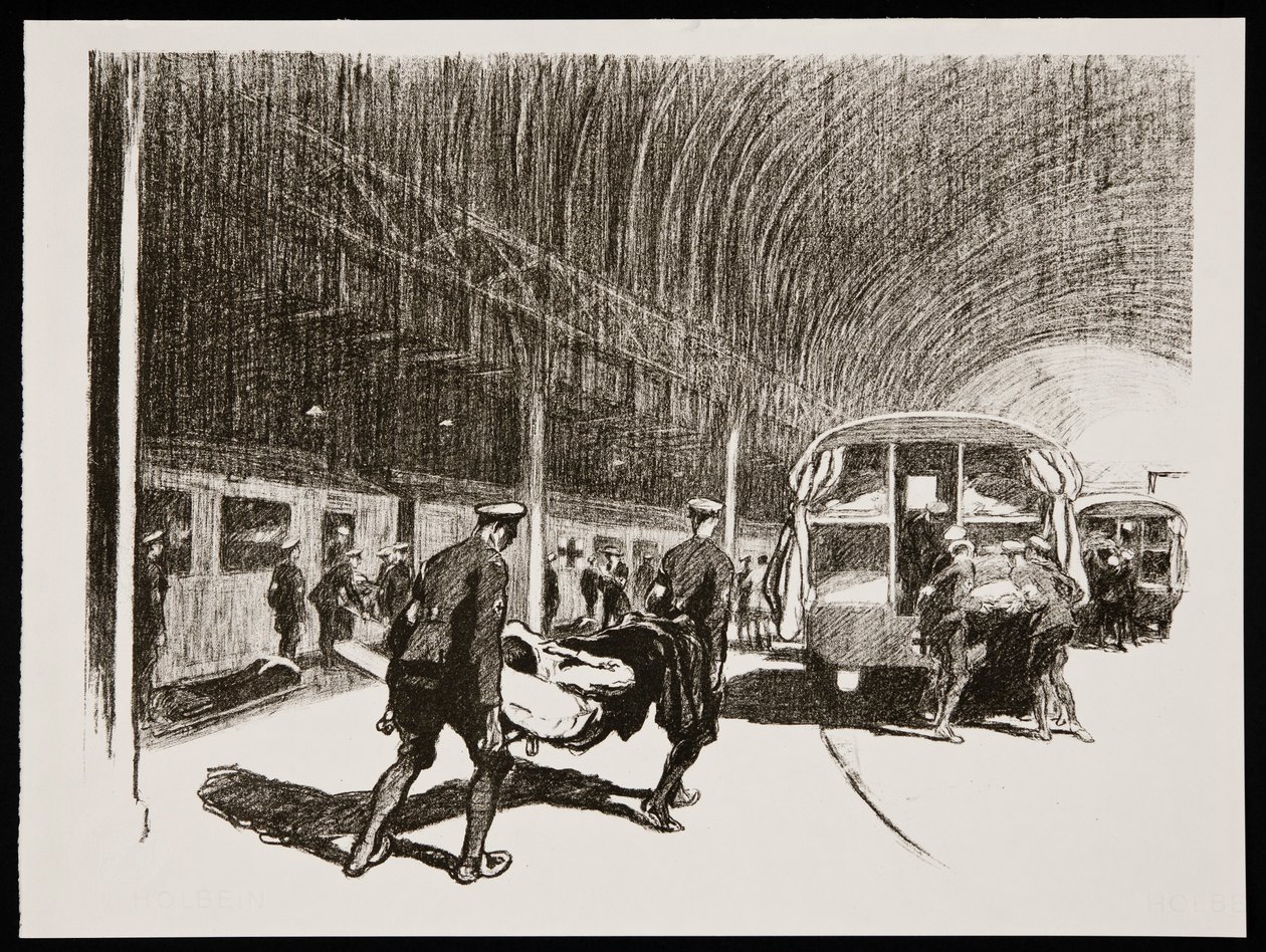 „Kiképzés Angliában”, 1917 alkotó: Claude Allin Shepperson