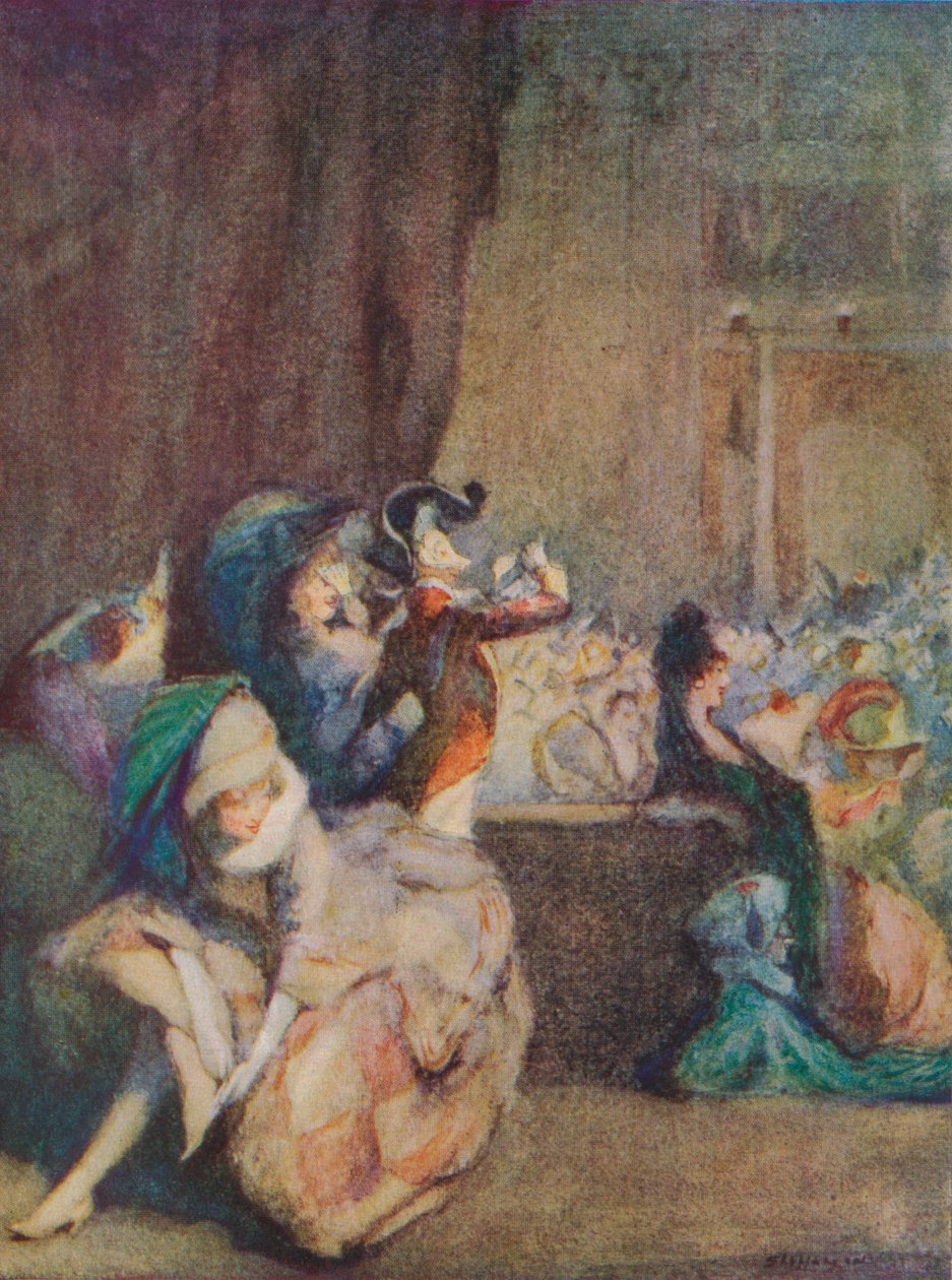 Jelenet az Álarcosbálon, XIX. század alkotó: Claude Allin Shepperson