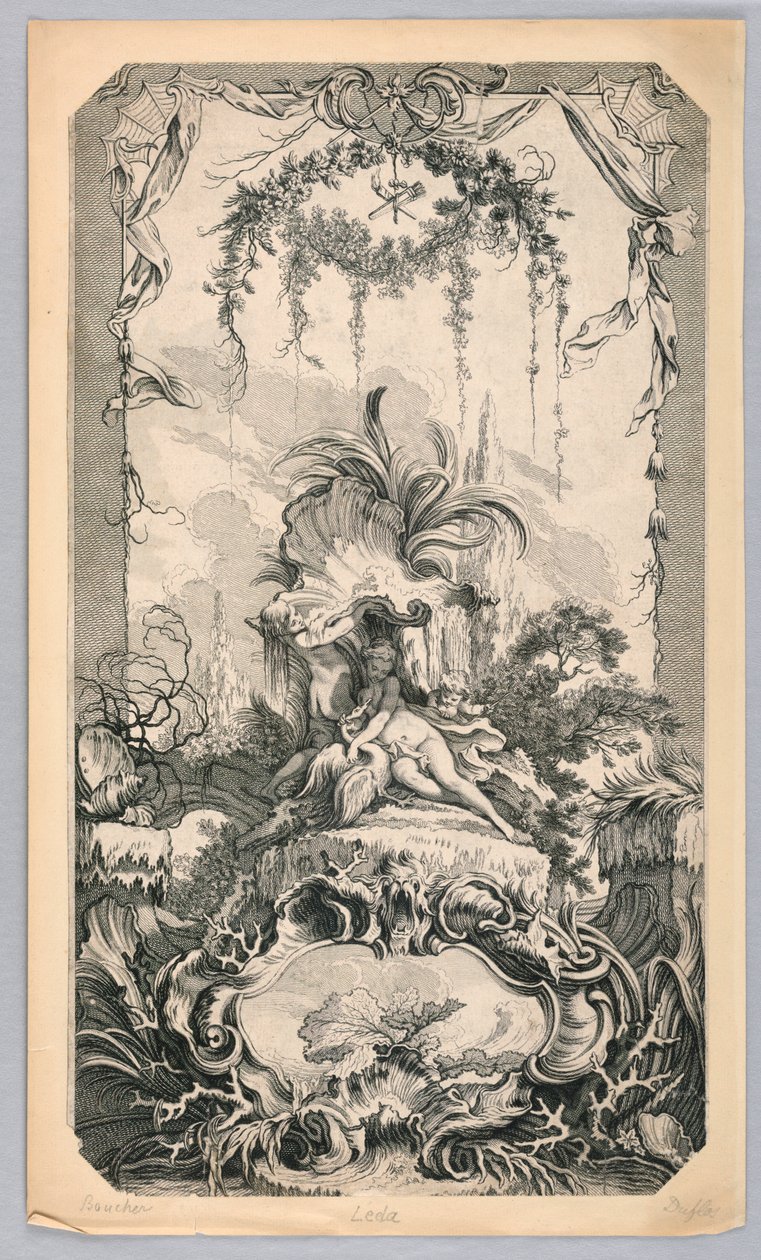Léda és a hattyú alkotó: Claude Augustin Duflos