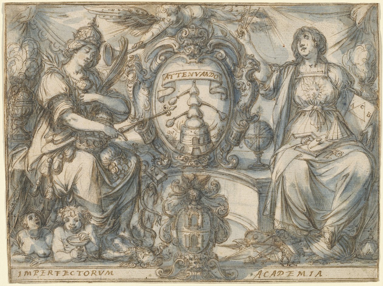 Imperfectorum Academia (A Tökéletlenek Akadémiája) alkotó: Claude Deruet