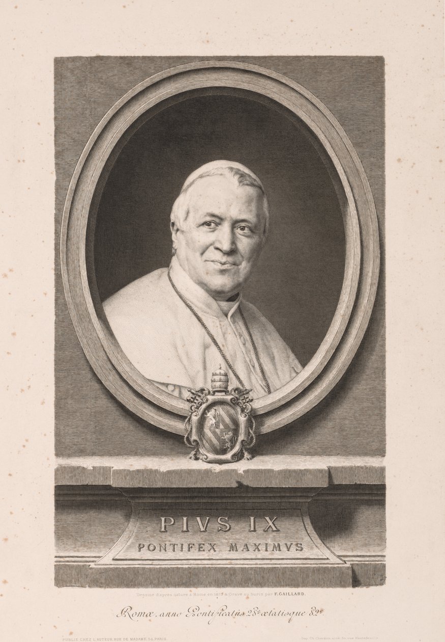 Pius IX alkotó: Claude Ferdinand Gaillard