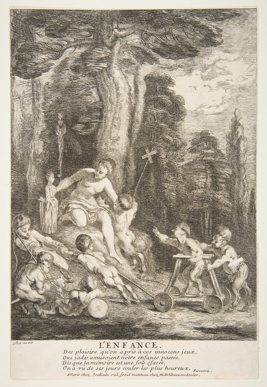 Serdülőkor.n.d. Alkotók: Claude Gillot, Jean Audran. alkotó: Claude Gillot