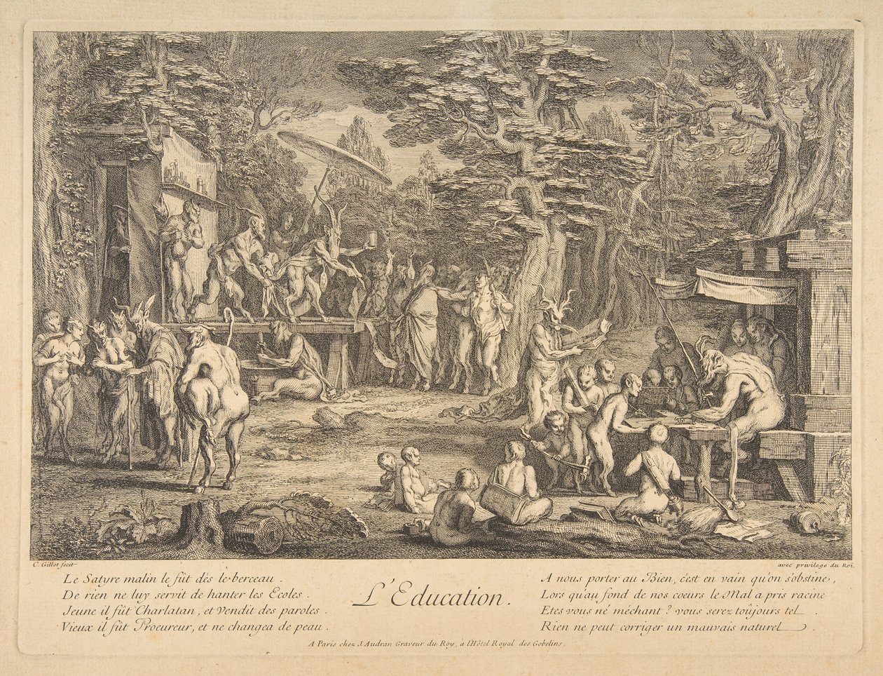 Oktatás.n.d. alkotó: Claude Gillot