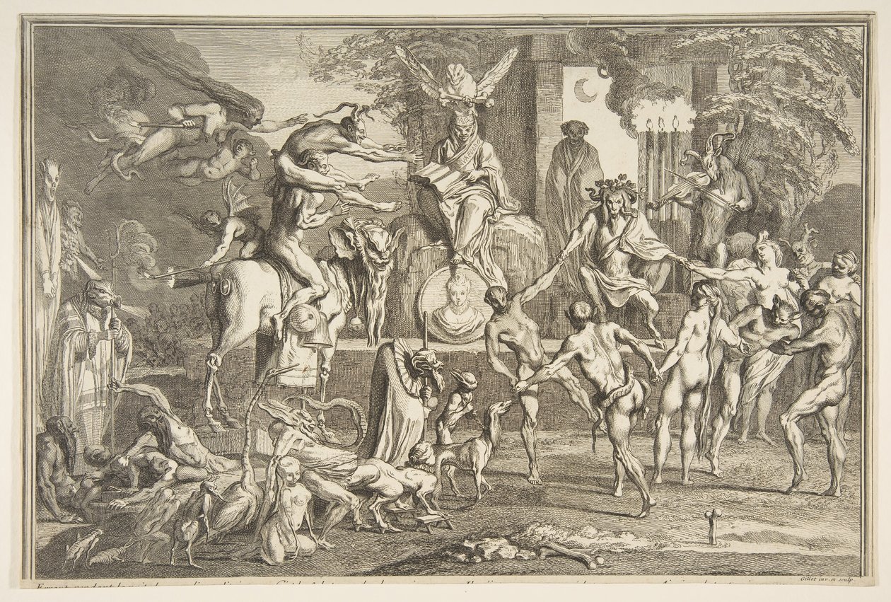 Barangolás az éjszakában....n.d. alkotó: Claude Gillot