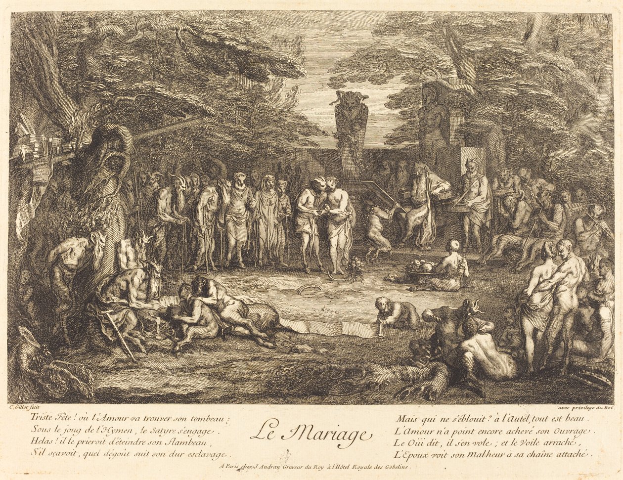 Házasság (Házasság) alkotó: Claude Gillot
