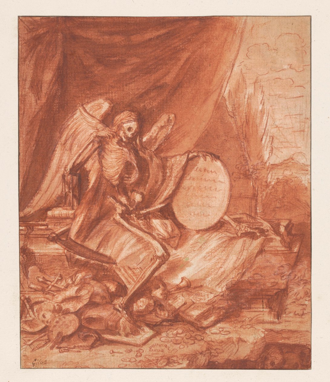 Hiúság-allegória alkotó: Claude Gillot
