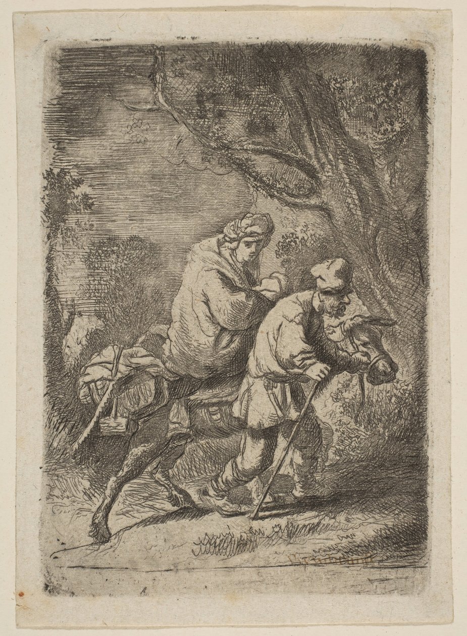 Repülés Egyiptomba: Small Plate.n.d. alkotó: Claude Henri Watelet