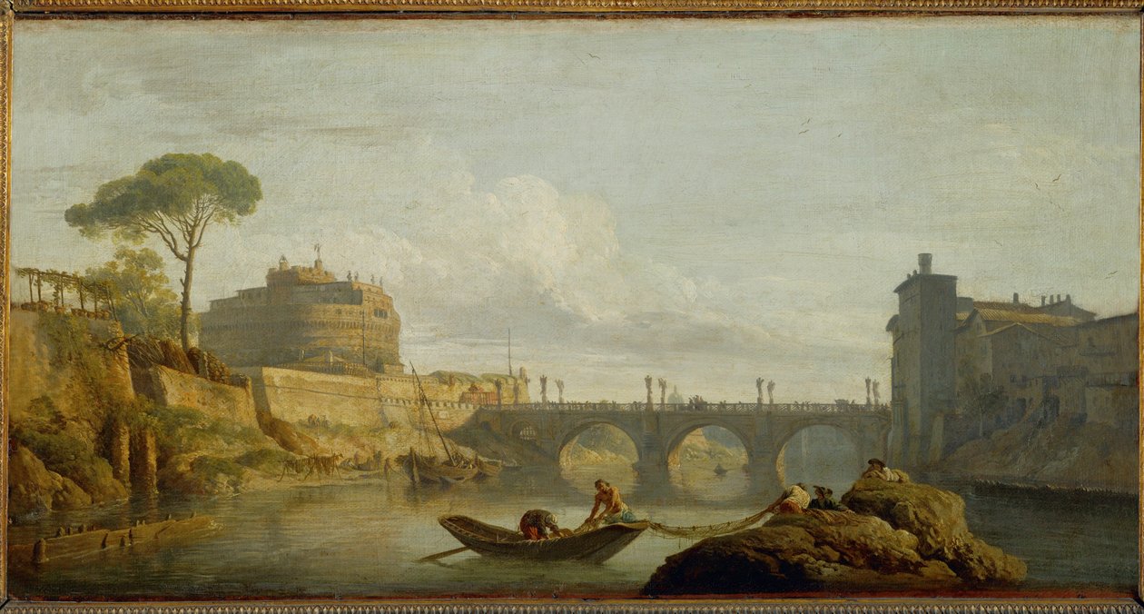 Híd és az Angyalvár, Róma ... alkotó: Claude Joseph Vernet