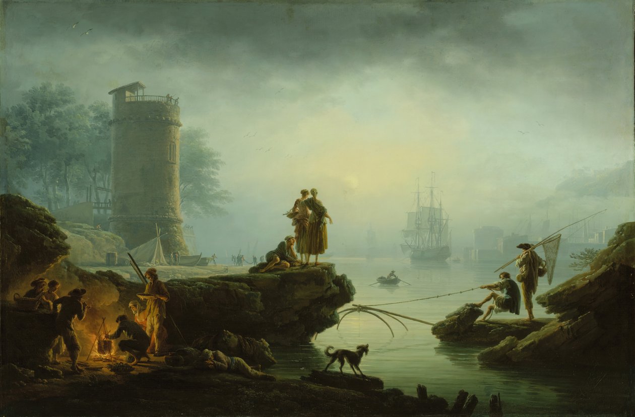 Reggel, 1760. alkotó: Claude Joseph Vernet