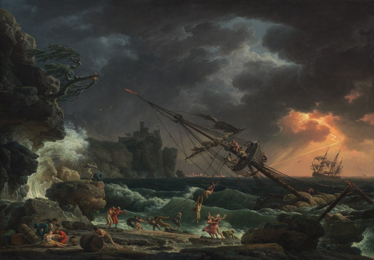 A hajótörés, 1772. alkotó: Claude Joseph Vernet